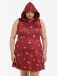 Her Universe Marvel Avengers Icons Hooded Athletic Dress Plus Size Her Universe Exclusive, BRICK, hi-res