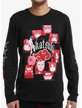Naruto Shippuden Akatsuki Front & Back Long-Sleeve T-Shirt, , hi-res