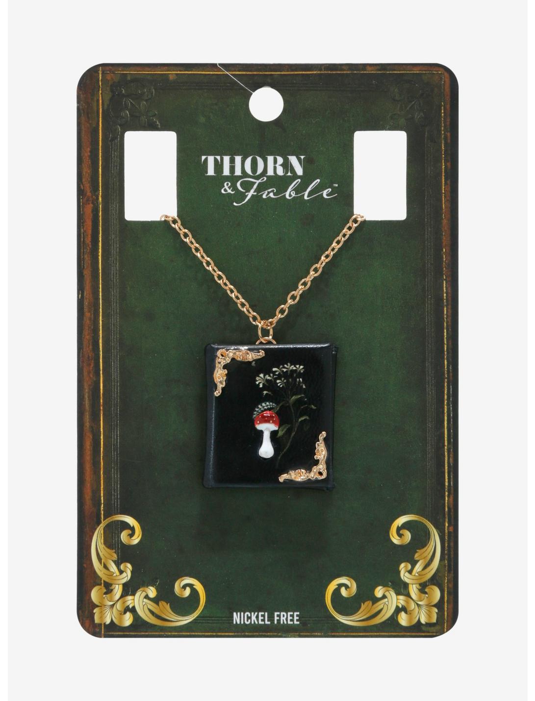 Thorn & Fable Cottage Book Pendant Necklace, , hi-res