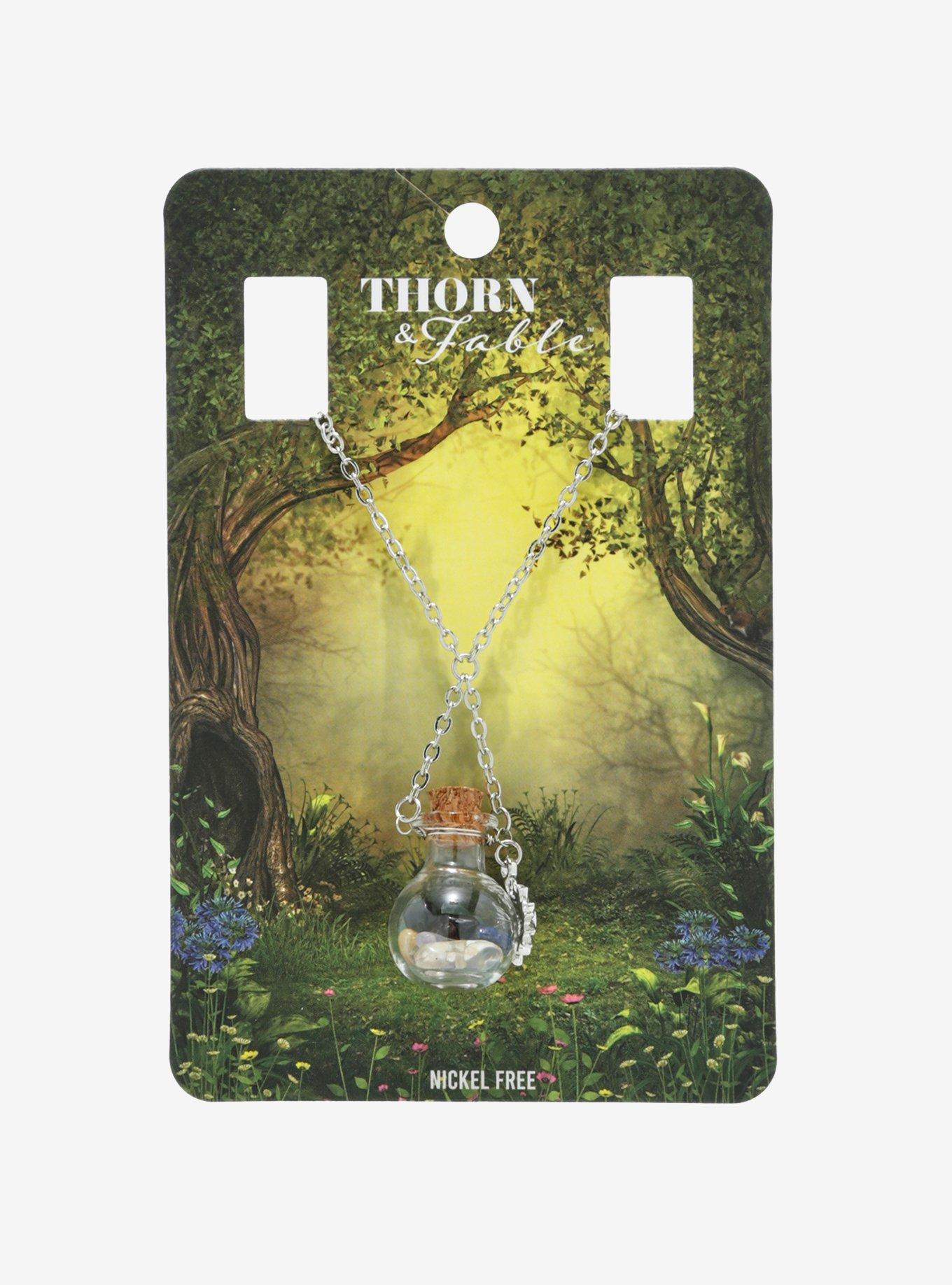Thorn & Fable Crystal Bottle Necklace