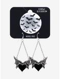 Social Collision® Heart Bat Drop Earrings, , hi-res