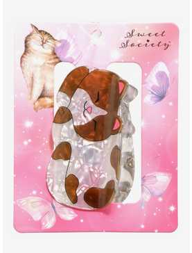 Sweet Society Brown & White Cat Claw Hair Clip, , hi-res
