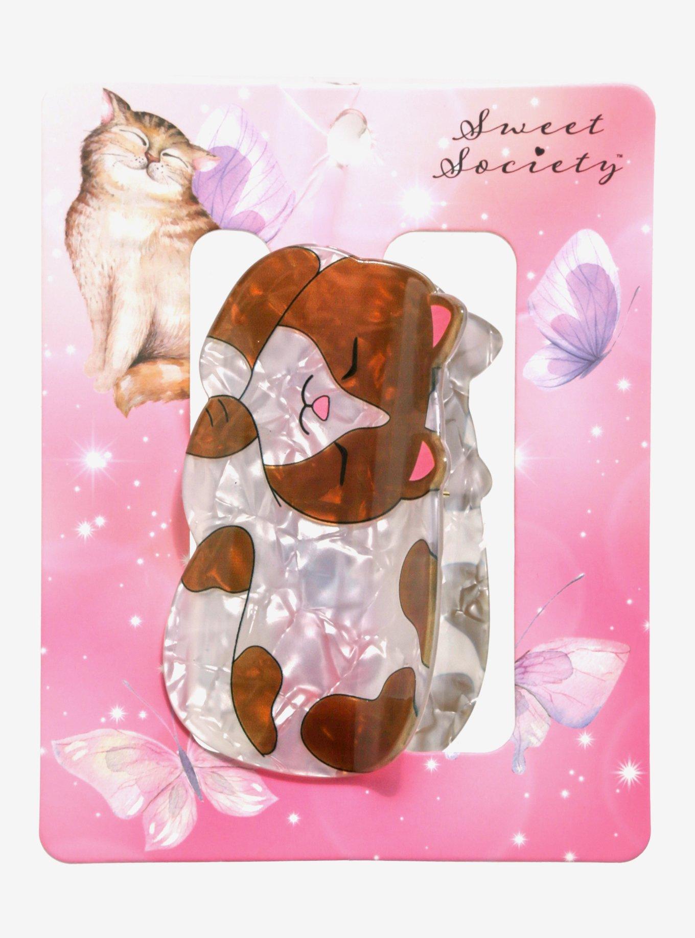 Sweet Society Brown & White Cat Claw Hair Clip Hot Topic
