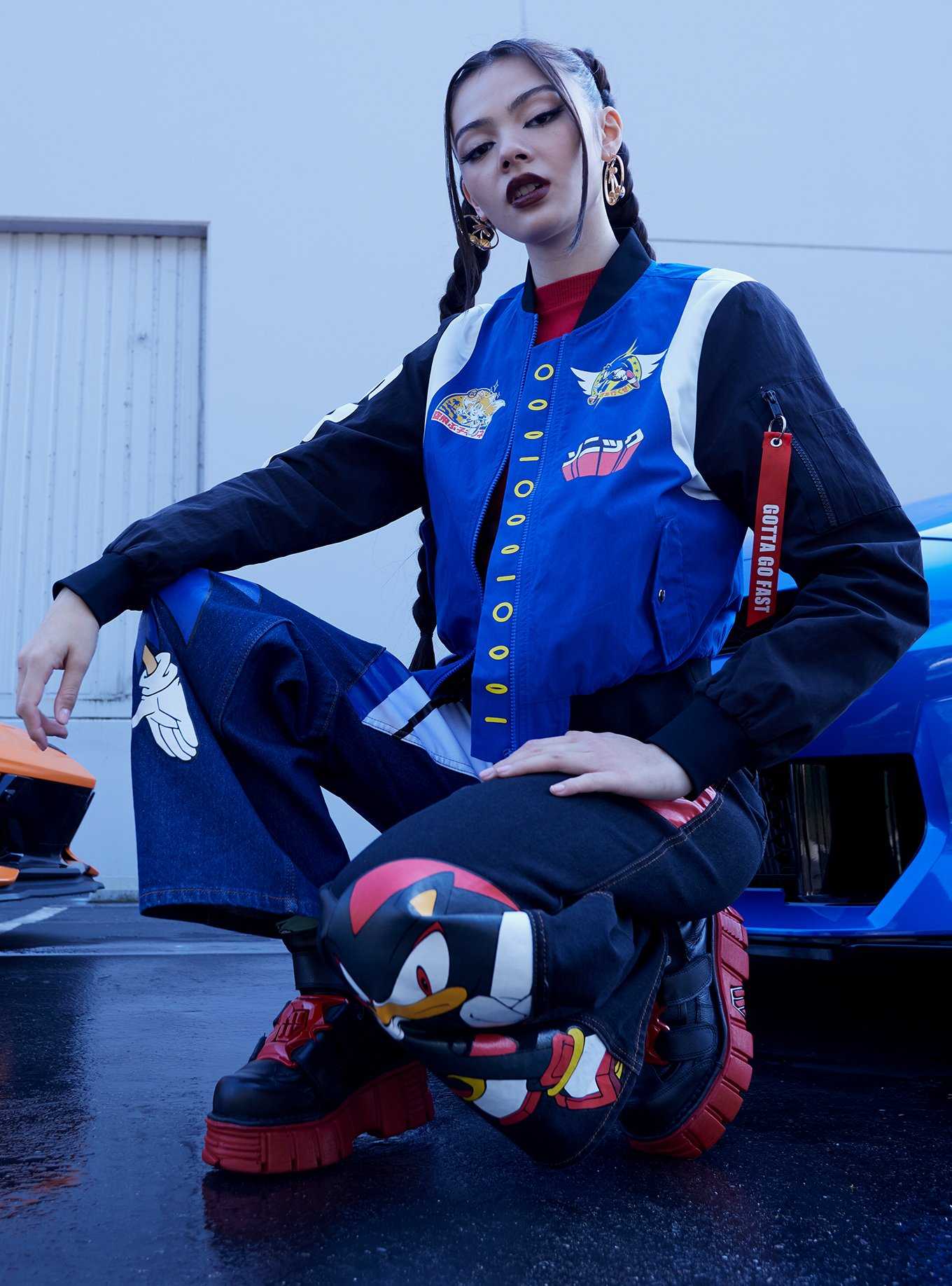 Sonic The Hedgehog Racing Girls Bomber Jacket, , hi-res