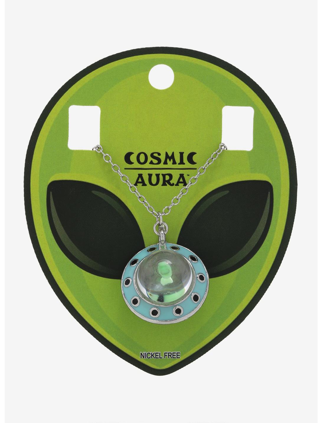 Cosmic Aura 3D UFO Necklace, , hi-res