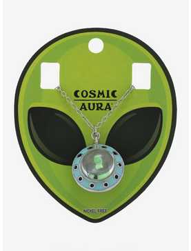 Cosmic Aura 3D UFO Necklace, , hi-res