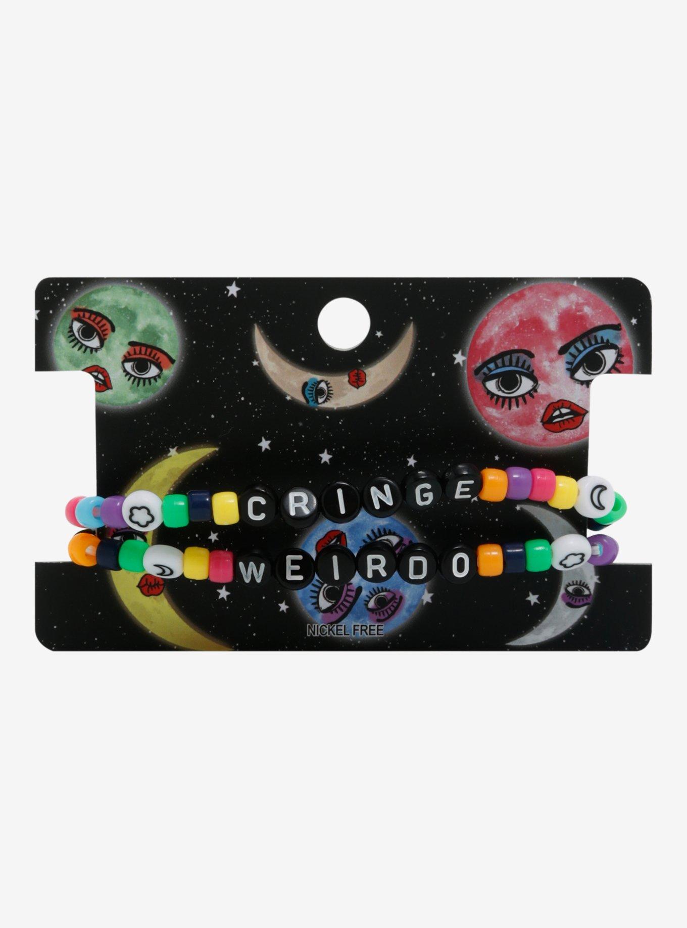 Cringe Weirdo Best Friend Beaded Bracelet Set, , hi-res