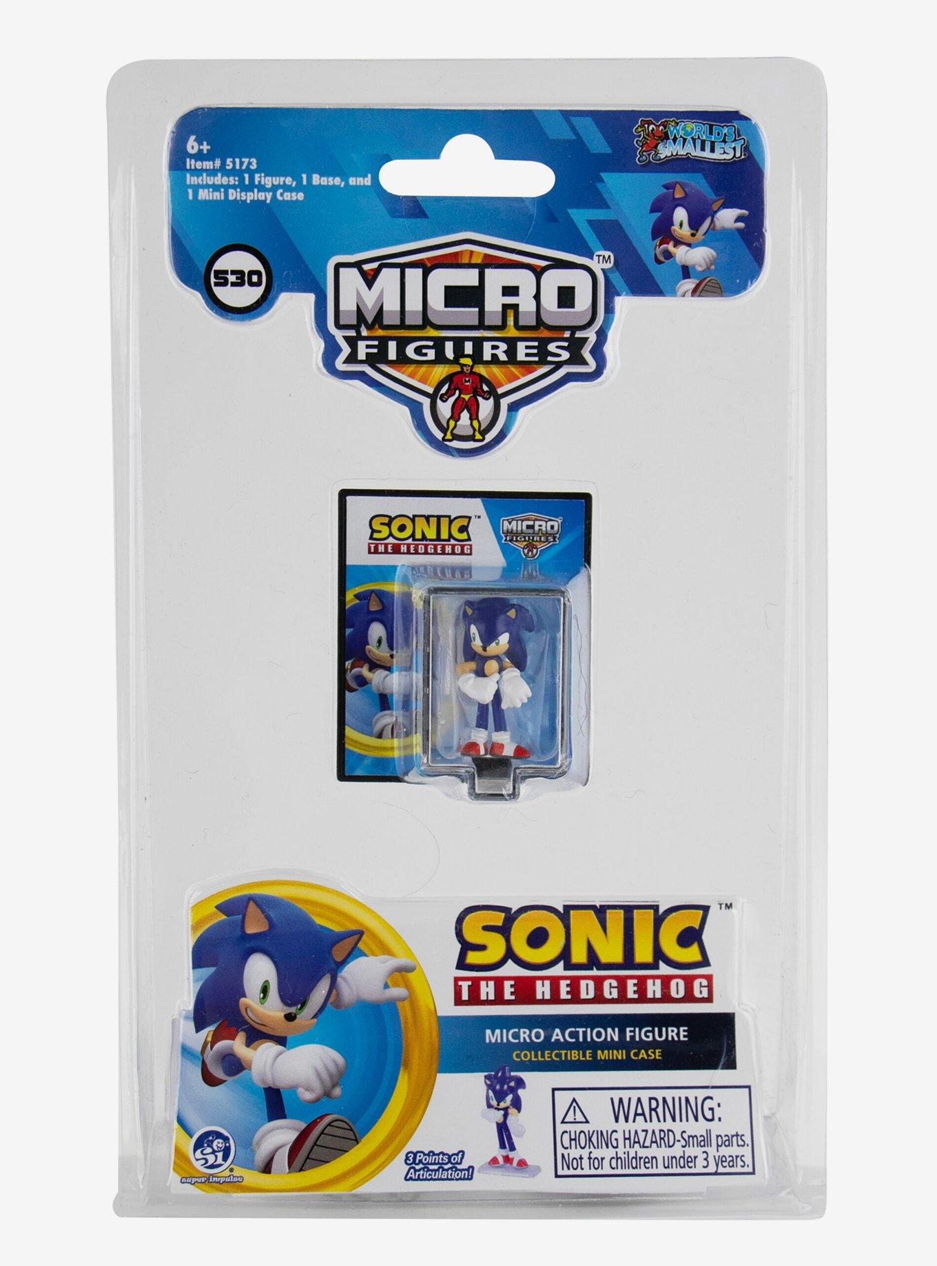 World's Smallest Sonic The Hedgehog Micro Action Figure, , hi-res