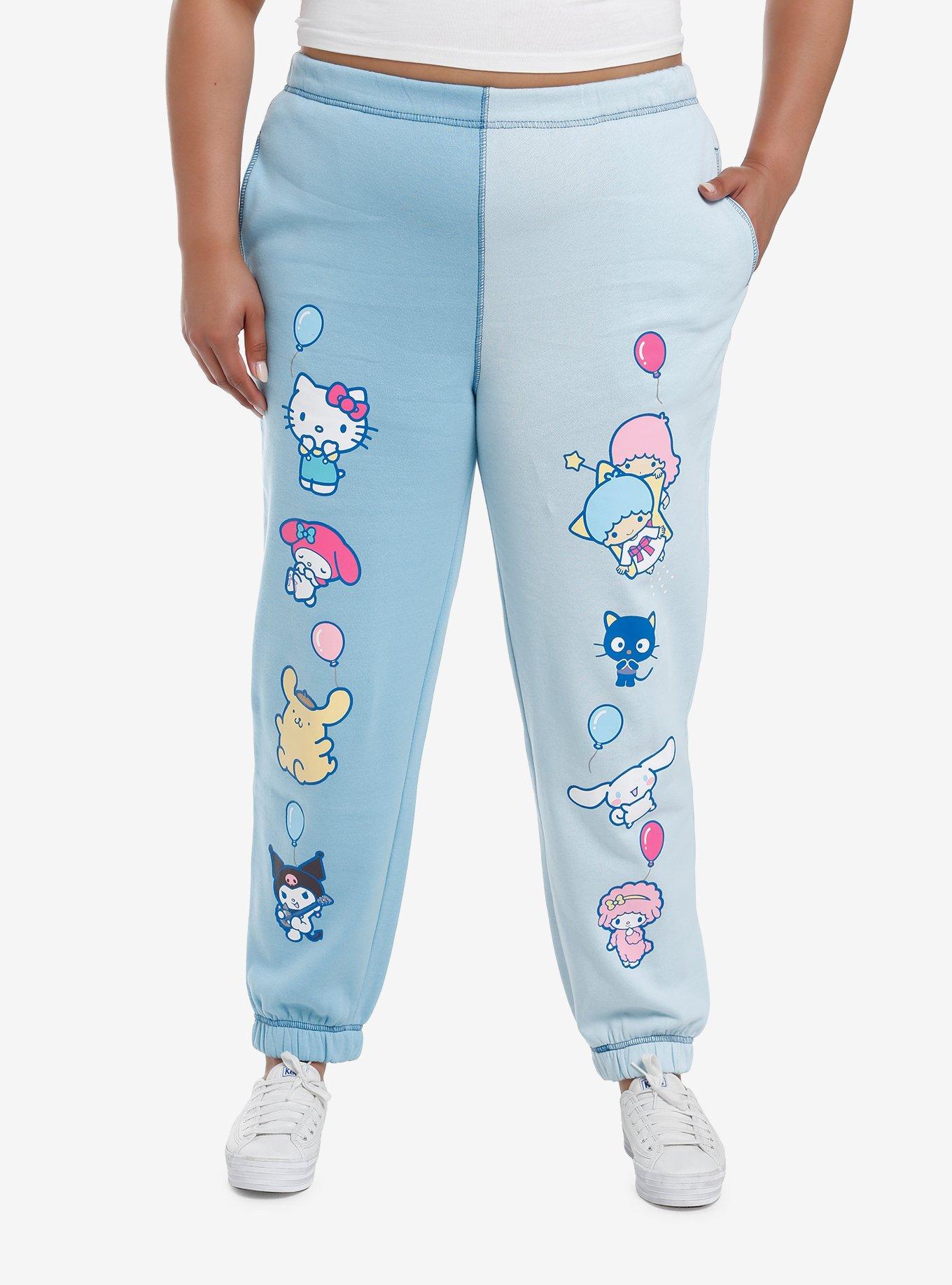 Hello Kitty And Friends Balloon Jogger Sweatpants Plus Size, BLUE, hi-res