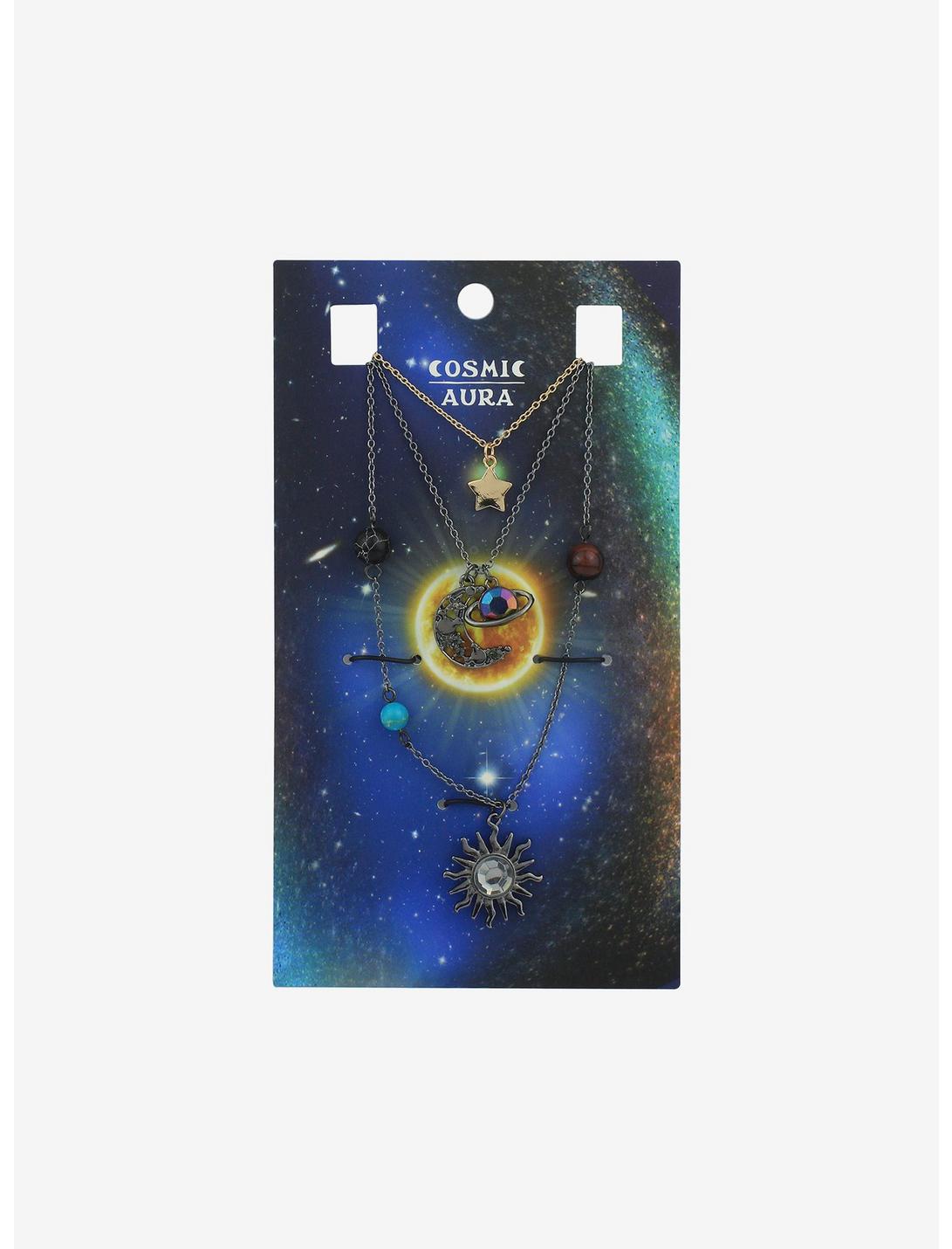 Cosmic Aura Planet Celestial Bead Necklace Set, , hi-res