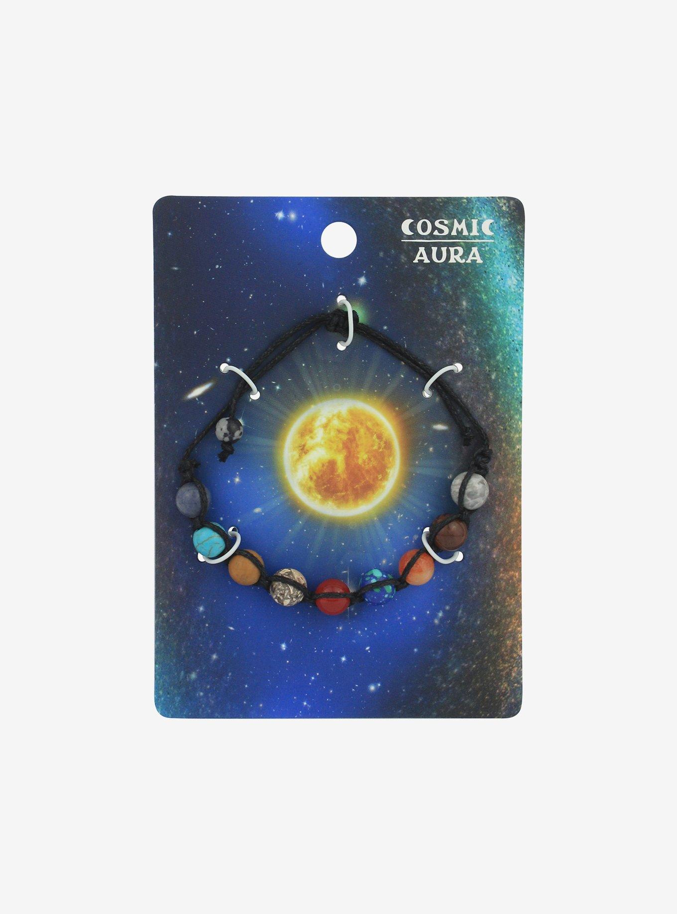 Cosmic Aura Planet Bead Cord Bracelet