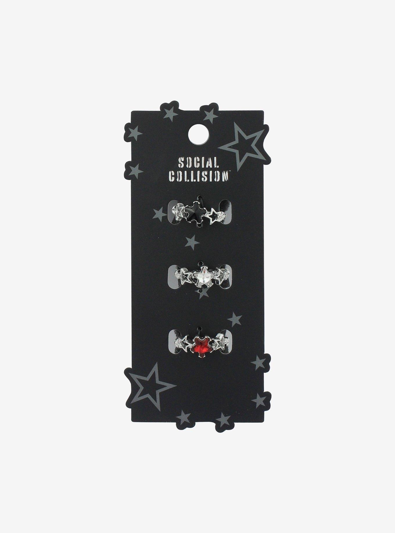 Social Collision Star Sparkle Ring Set, , hi-res