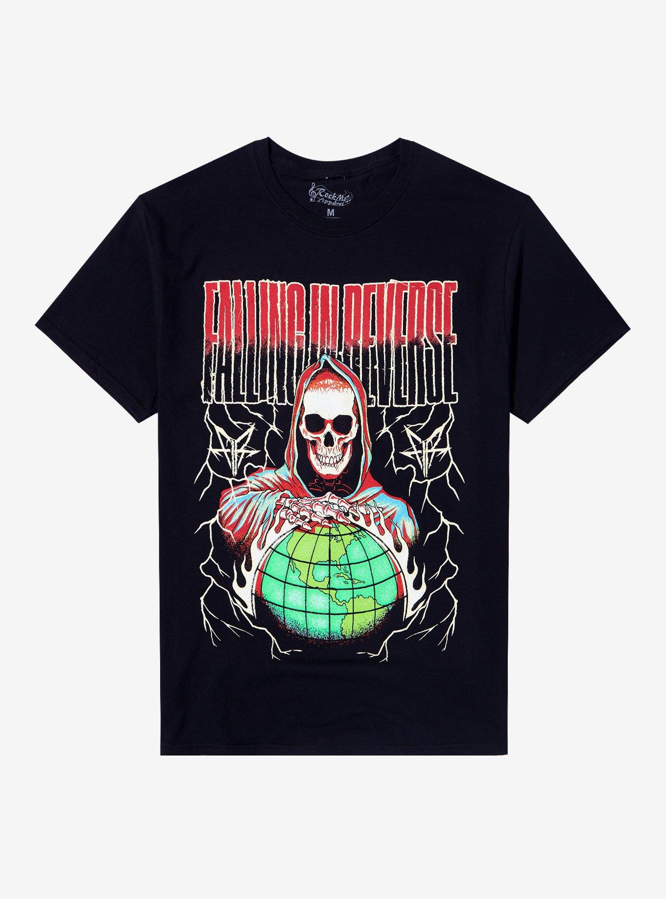 Falling In Reverse World Tour T-Shirt, BLACK, hi-res