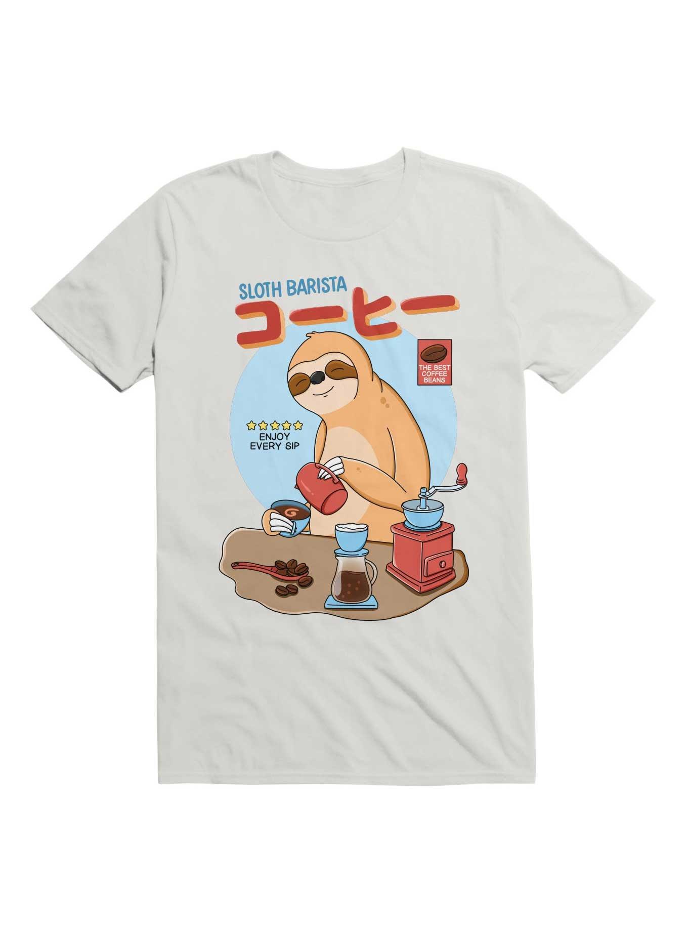 Sloth Barista T-Shirt, , hi-res