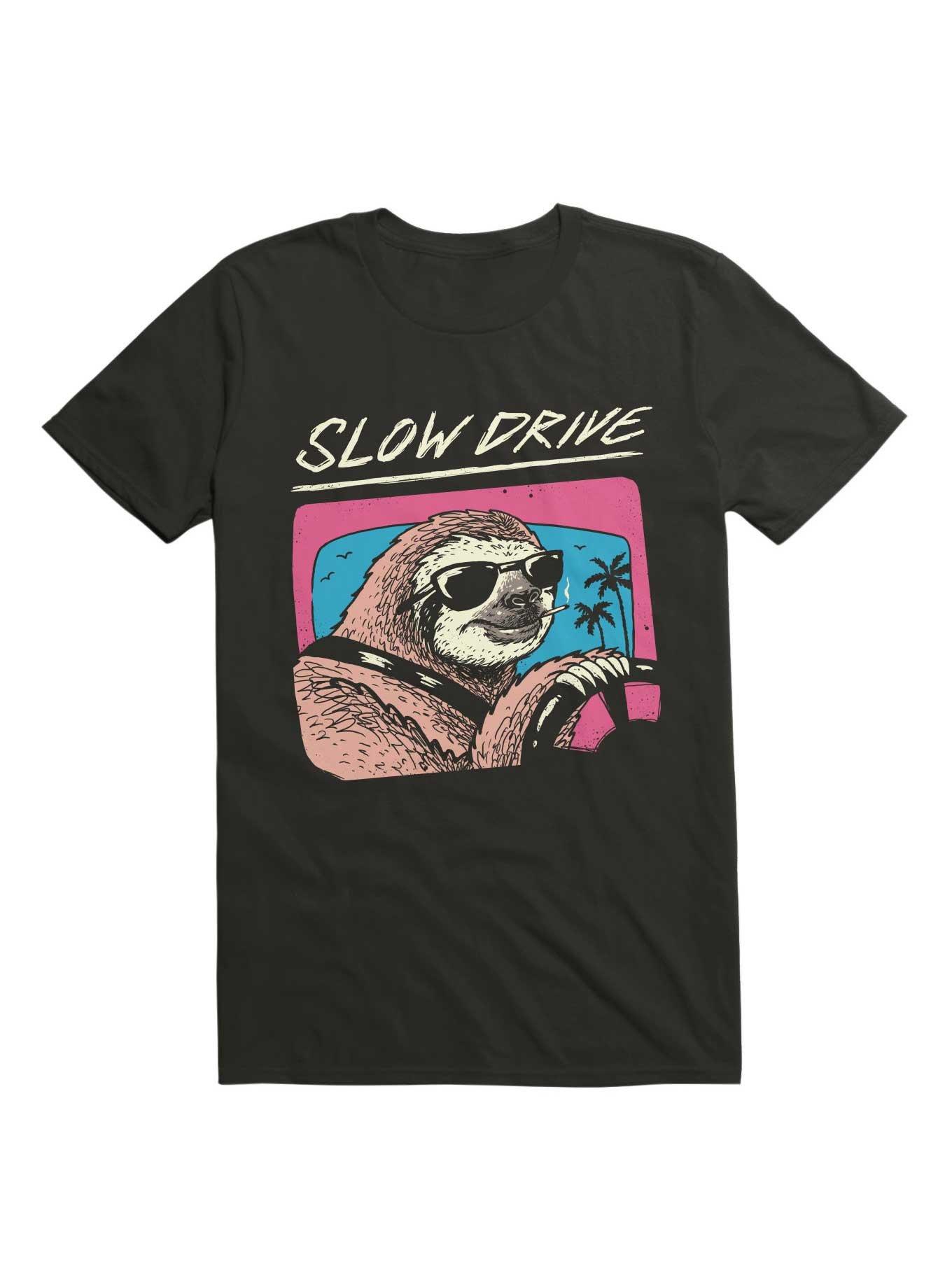 Slow Drive T-Shirt, BLACK, hi-res