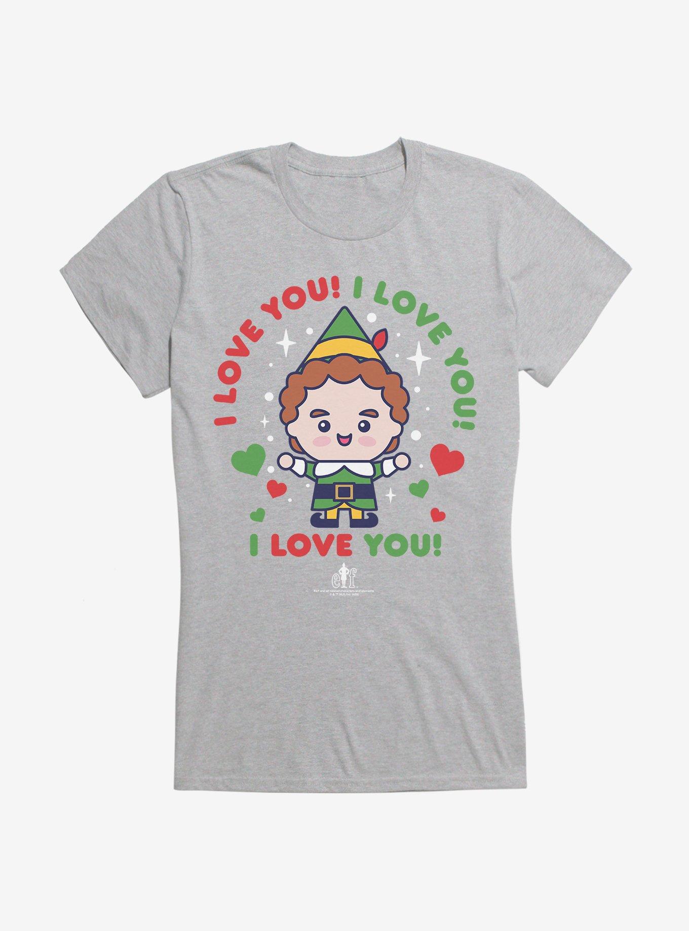 Elf I Love You! I Love You! I Love You! Girls T-Shirt, , hi-res
