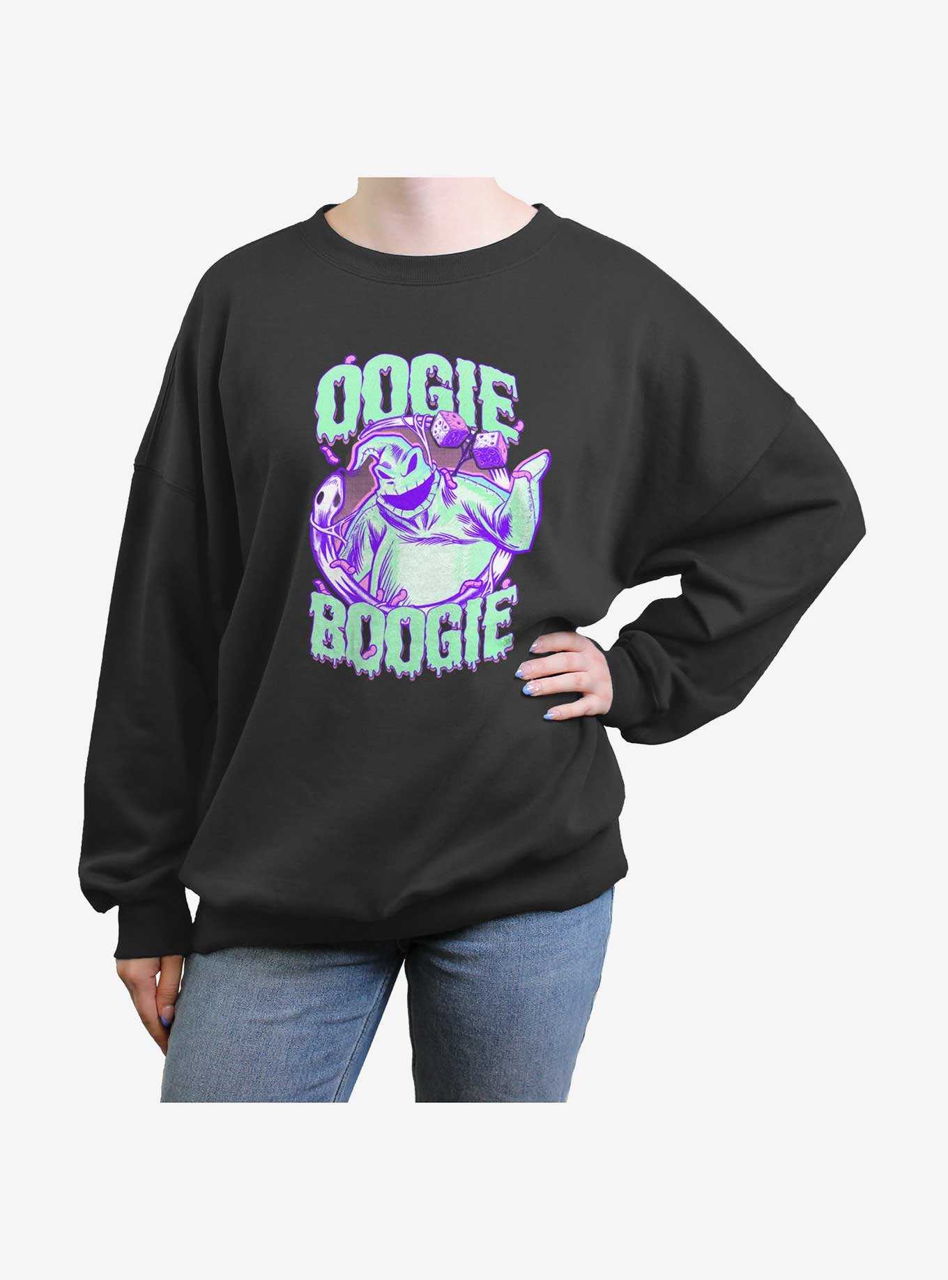Disney The Nightmare Before Christmas Oogie Boogie Dice Girls Oversized Sweatshirt, , hi-res