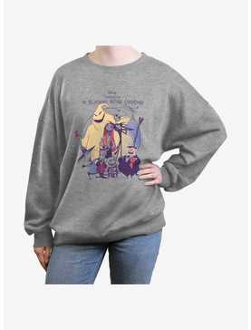 Disney The Nightmare Before Christmas Scary Squad Girls Oversized Sweatshirt, , hi-res