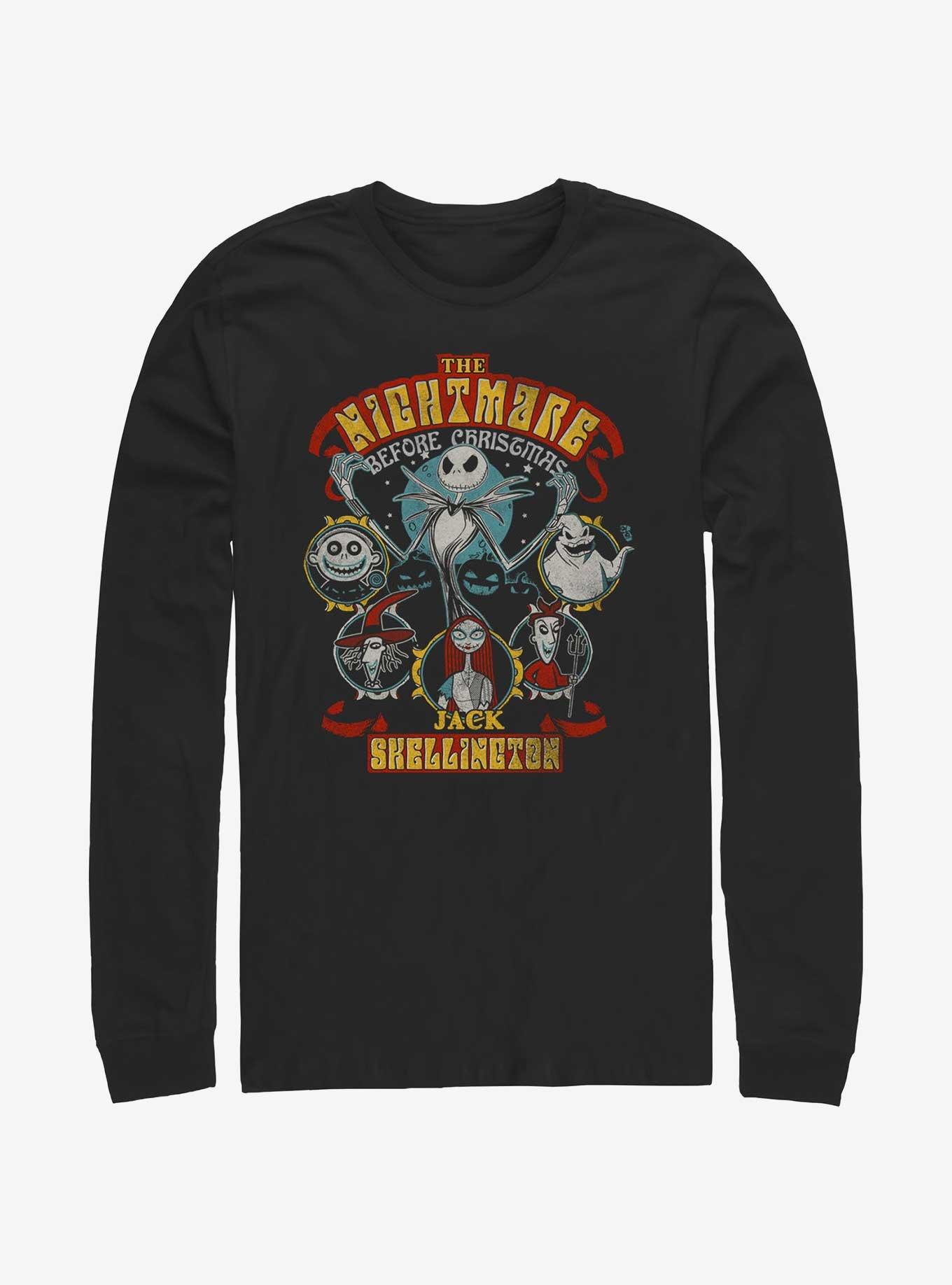 Disney The Nightmare Before Christmas Terror Team Long-Sleeve T-Shirt, BLACK, hi-res