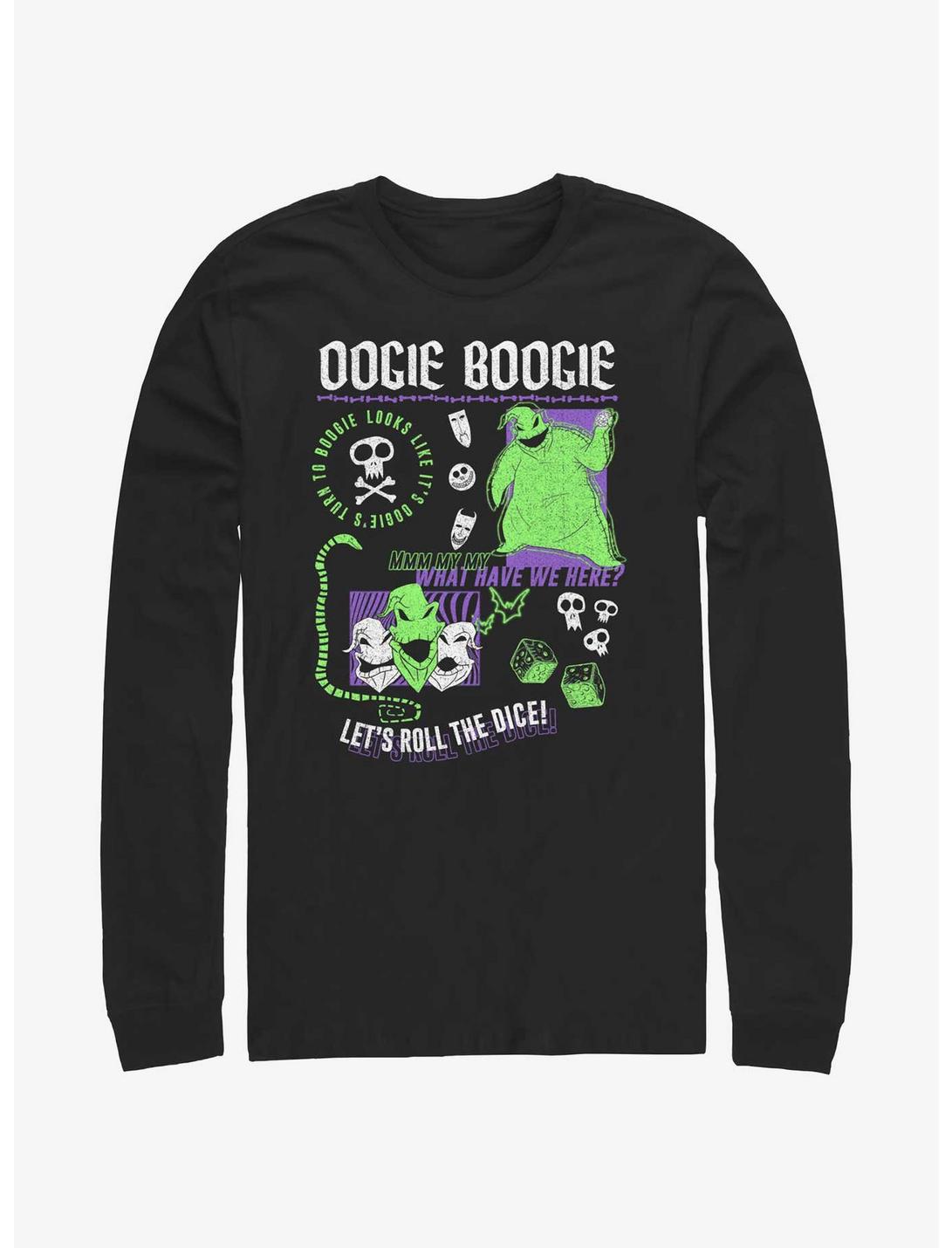 Disney The Nightmare Before Christmas Oogie Boogie Let's Roll The Dice Long-Sleeve T-Shirt, BLACK, hi-res