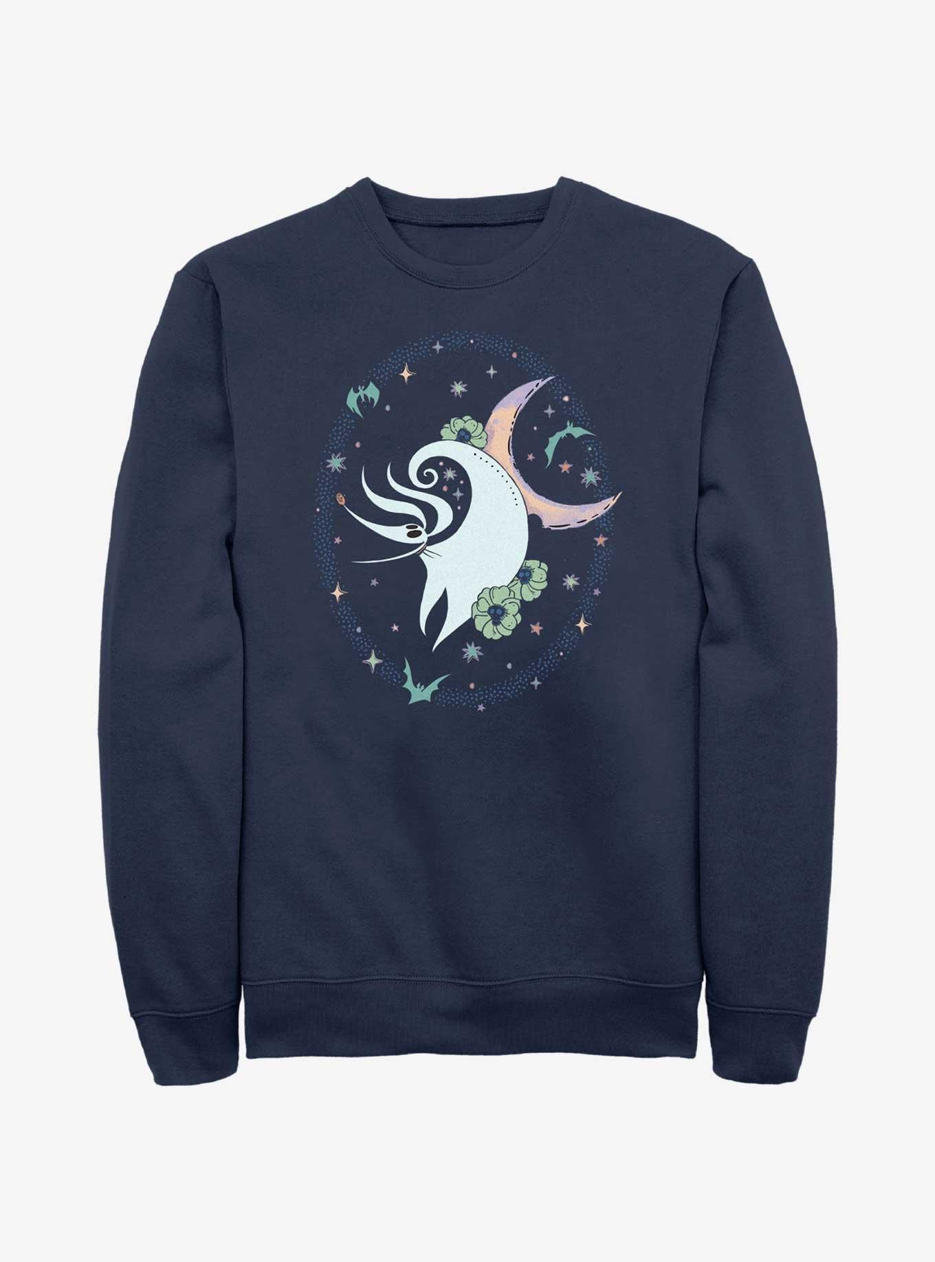 Disney The Nightmare Before Christmas Zero Moon Dance Sweatshirt, NAVY, hi-res