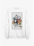 Disney The Nightmare Before Christmas Jack and Sally The Lovers Sweatshirt, WHITE, hi-res