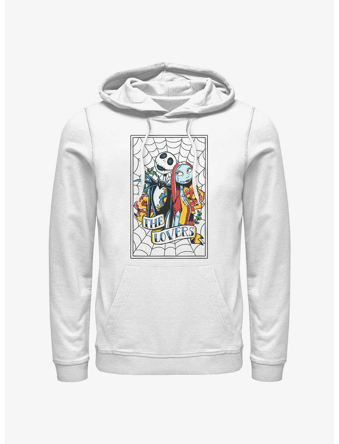 Disney The Nightmare Before Christmas Jack and Sally The Lovers Hoodie, WHITE, hi-res