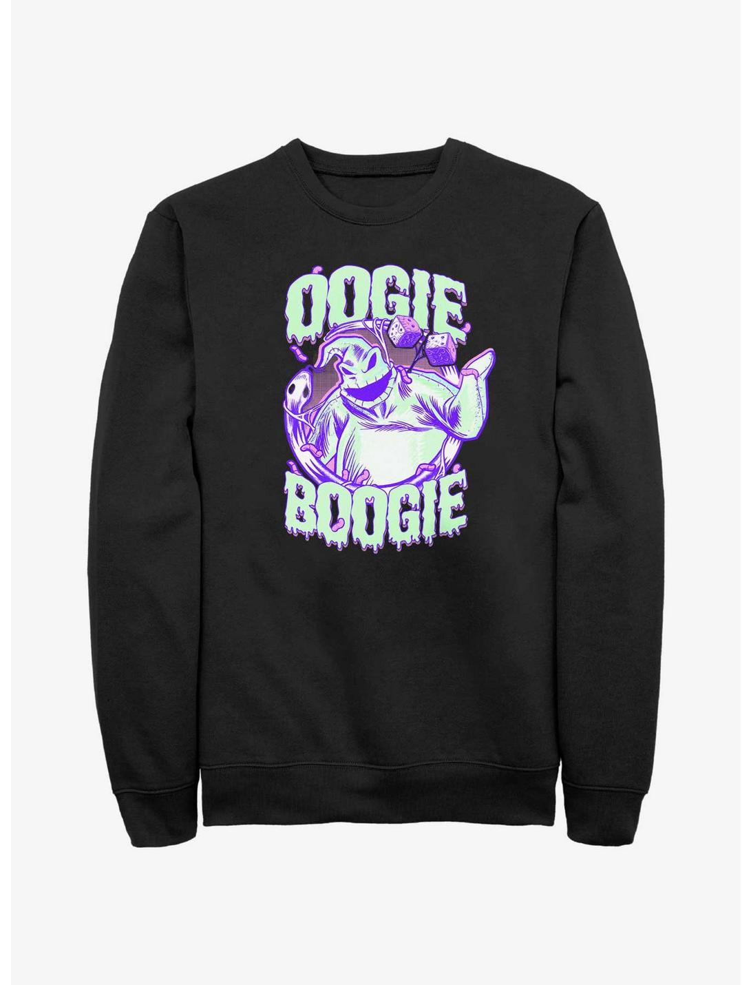 Disney The Nightmare Before Christmas Oogie Boogie Dice Sweatshirt, BLACK, hi-res