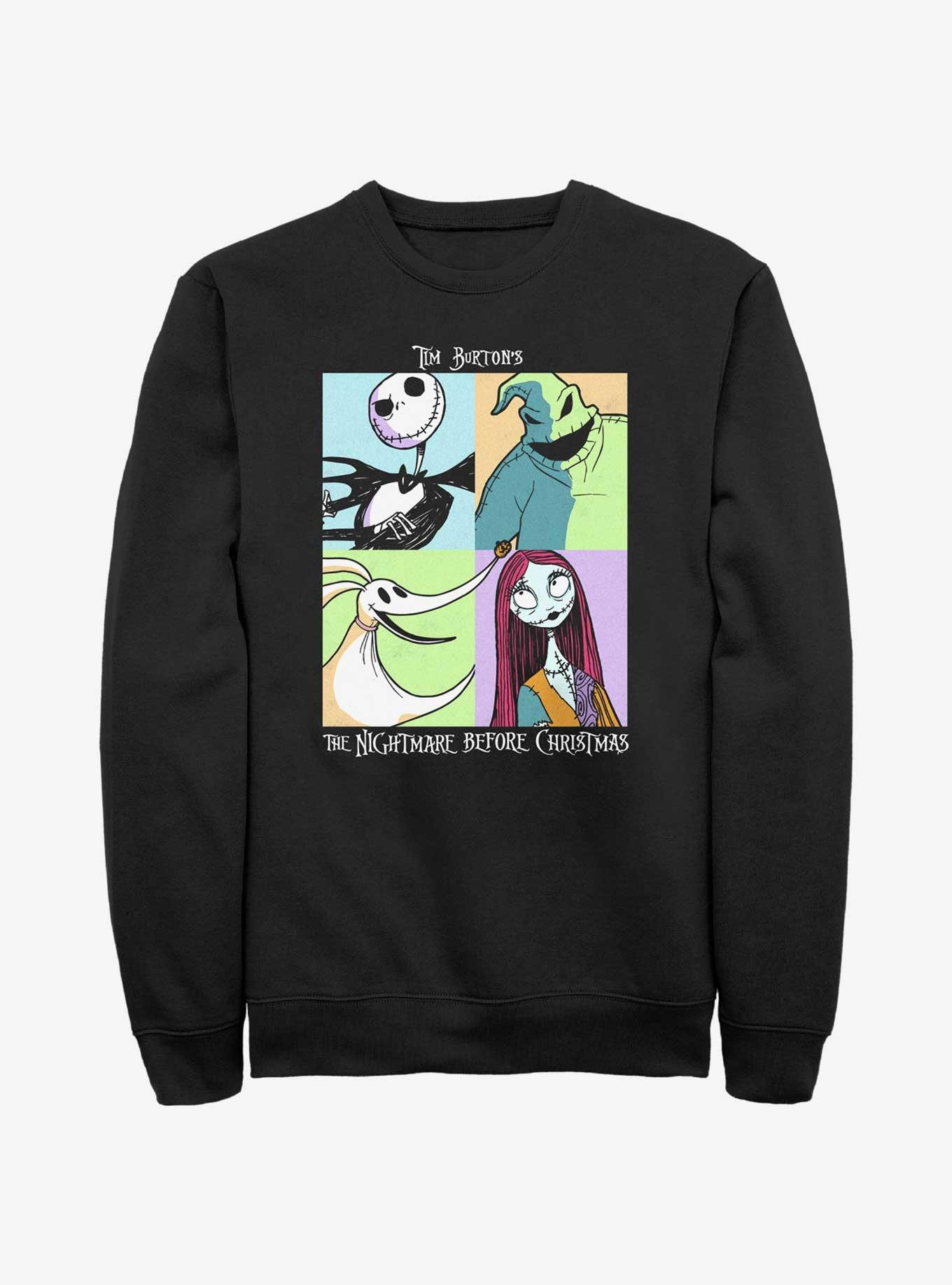 Disney The Nightmare Before Christmas Scream Team Sweatshirt, BLACK, hi-res