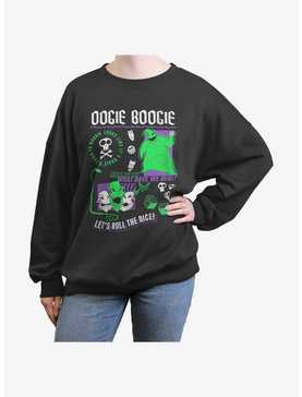 Disney The Nightmare Before Christmas Oogie Boogie Let's Roll The Dice Womens Oversized Sweatshirt, , hi-res