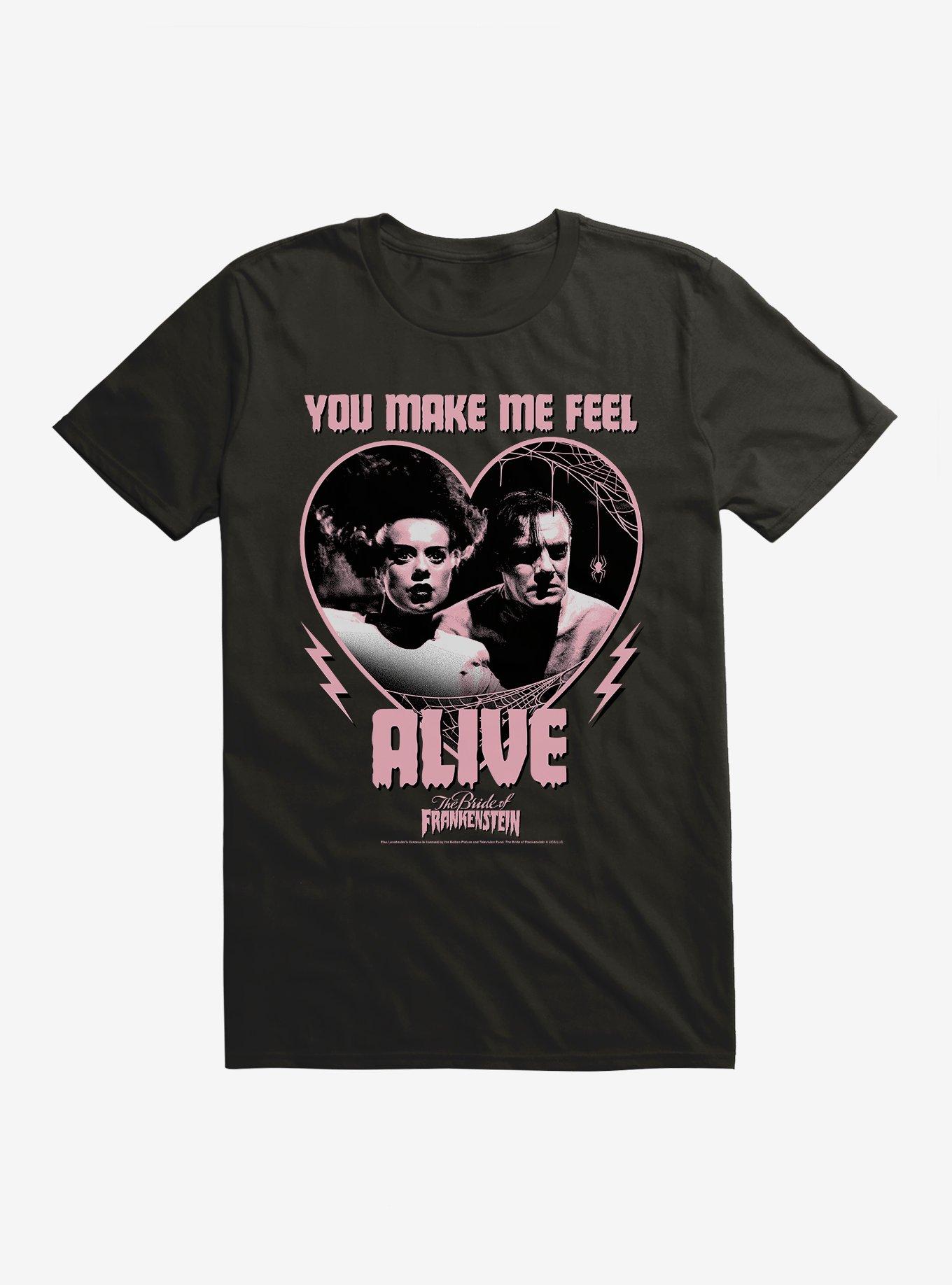 The Bride Of Frankenstein You Make Me Feel Alive T-Shirt, , hi-res