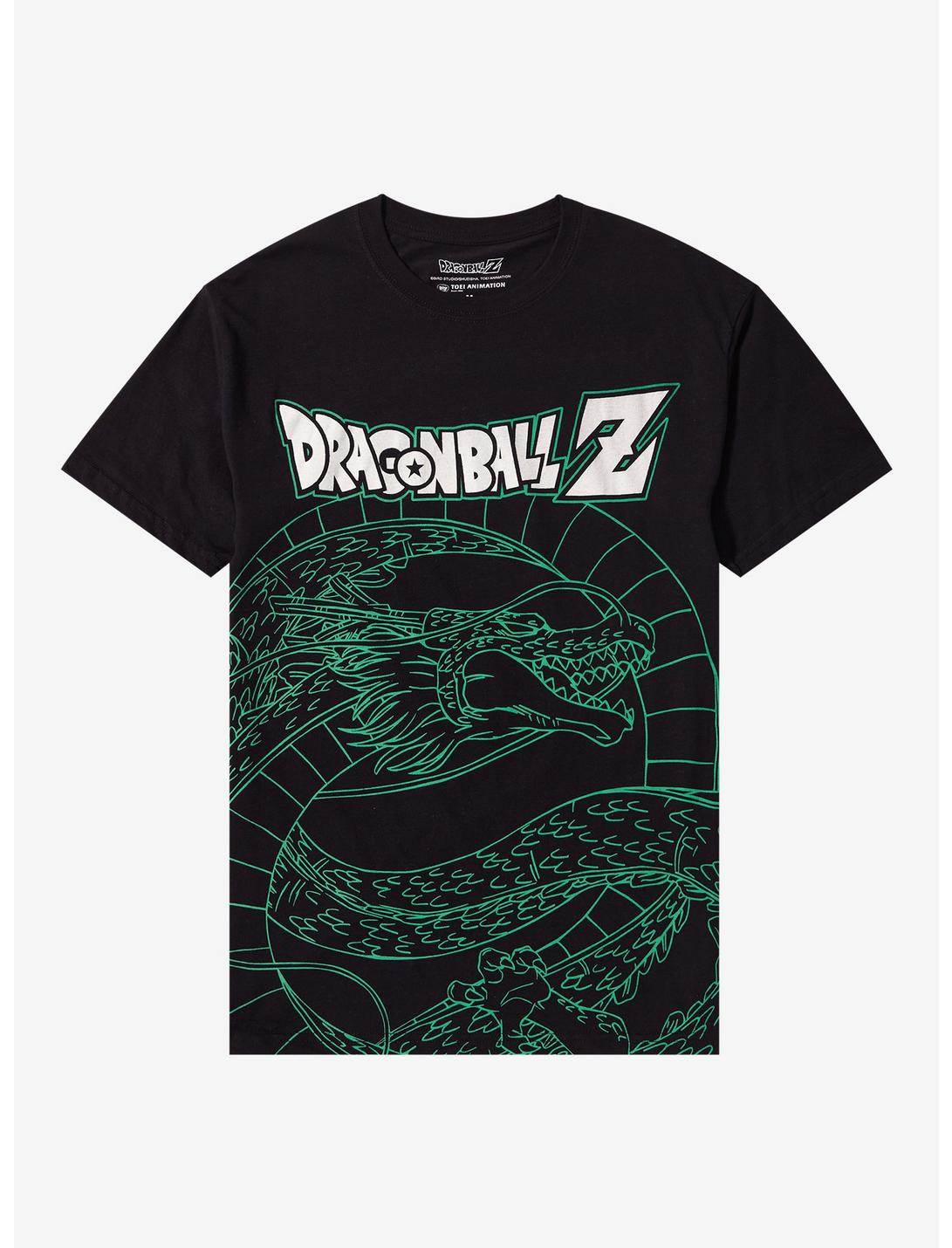 Dragon Ball Z Shenron Line Art T-Shirt, BLACK, hi-res