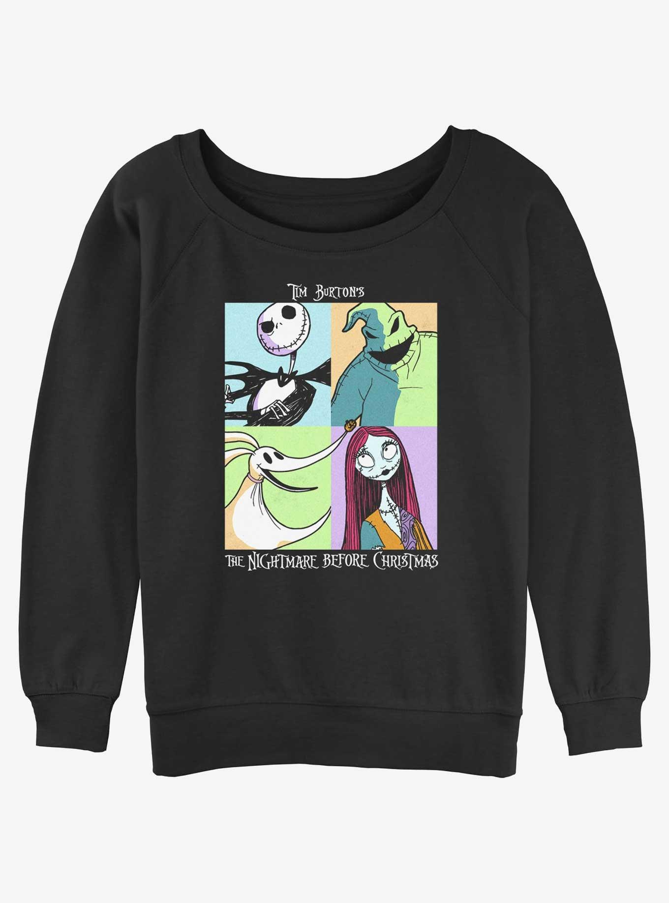 Disney The Nightmare Before Christmas Scream Team Girls Slouchy Sweatshirt, , hi-res