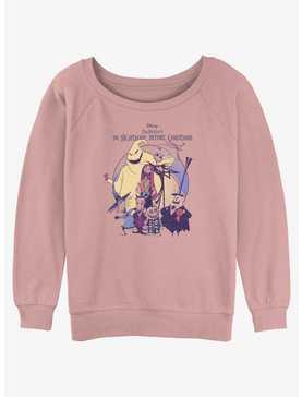 Disney The Nightmare Before Christmas Scary Squad Girls Slouchy Sweatshirt, , hi-res
