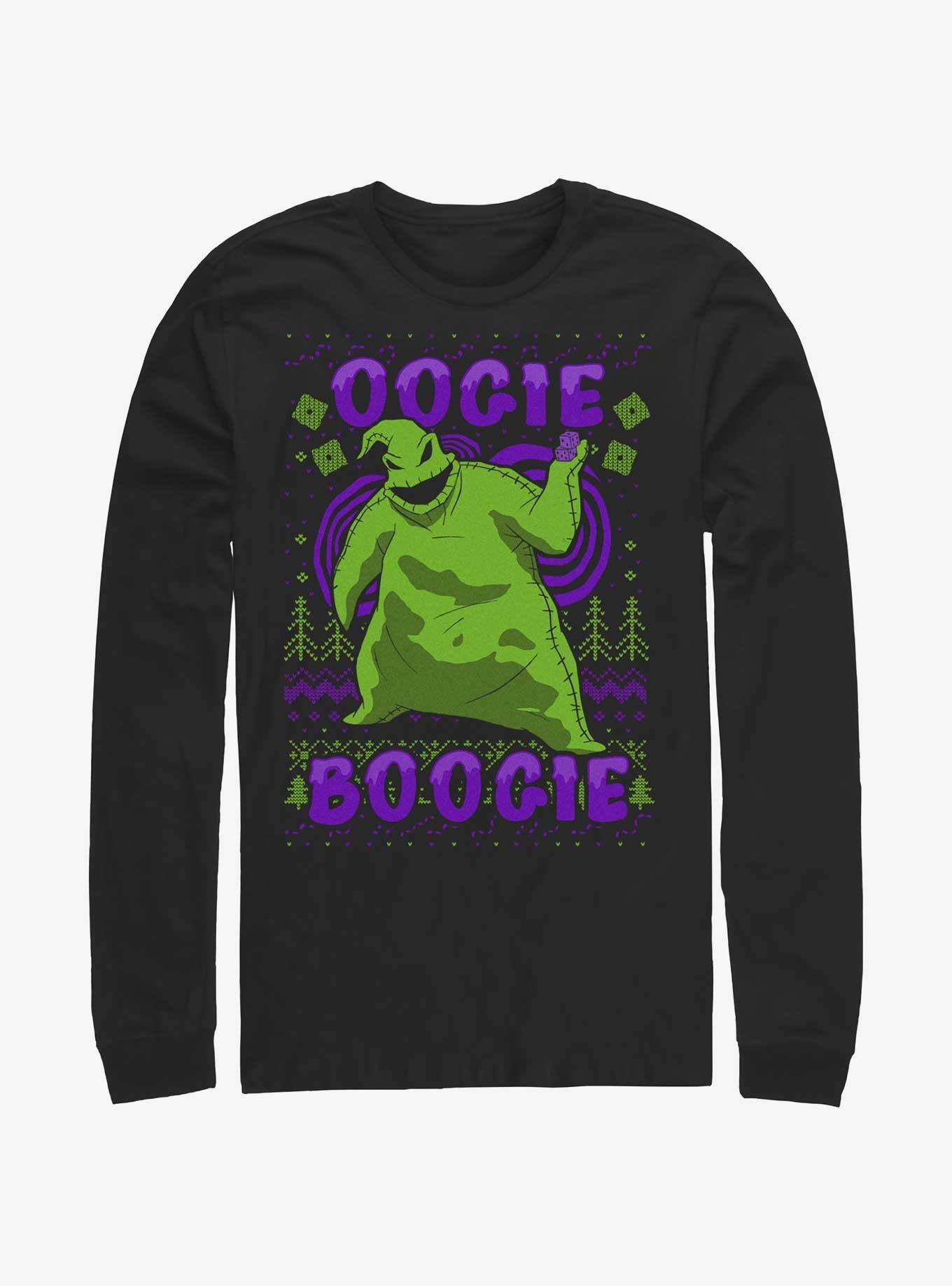 Disney The Nightmare Before Christmas Oogie Boogie Christmas Long-Sleeve T-Shirt, BLACK, hi-res