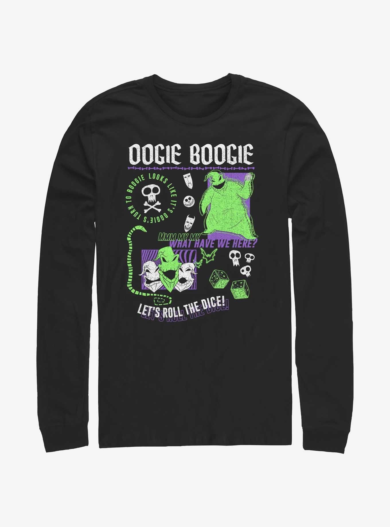 Disney The Nightmare Before Christmas Oogie Boogie Let's Roll The Dice Long-Sleeve T-Shirt, BLACK, hi-res