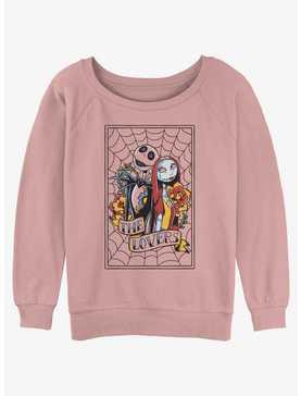 Disney The Nightmare Before Christmas Jack and Sally The Lovers Girls Slouchy Sweatshirt, , hi-res