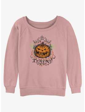 Disney The Nightmare Before Christmas All Hail The Pumpkin King Girls Slouchy Sweatshirt, , hi-res