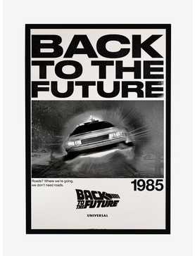 Back To The Future Need No Roads Poster, BLACK, hi-res