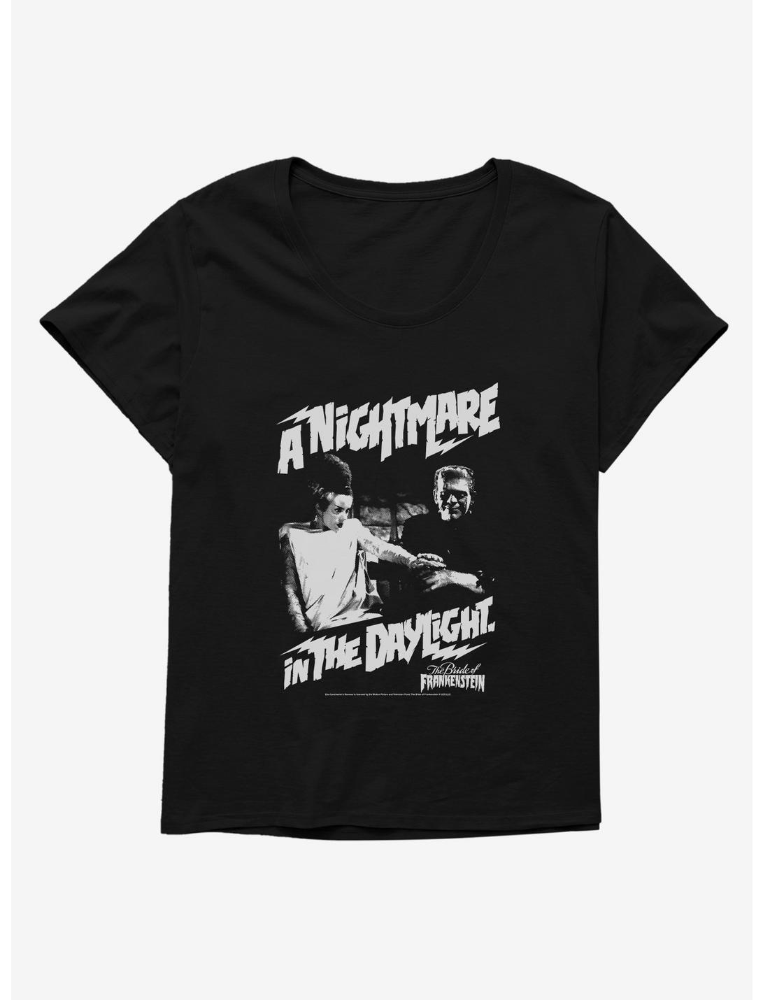 The Bride Of Frankenstein A Nightmare In The Daylight Womens T-Shirt Plus Size, BLACK, hi-res