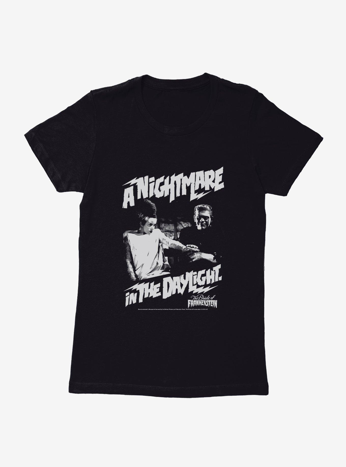 The Bride Of Frankenstein A Nightmare In The Daylight Womens T-Shirt, BLACK, hi-res