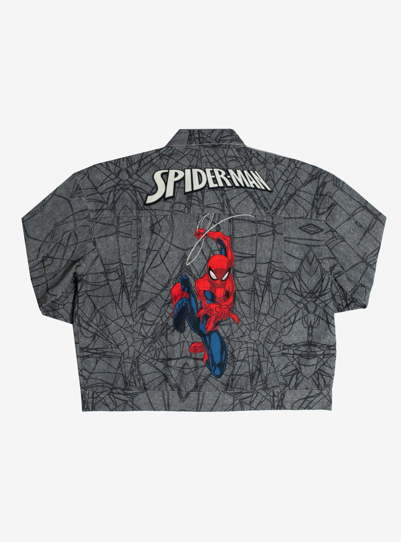 Marvel Spider-Man Youth Denim Jacket, BLACK, hi-res