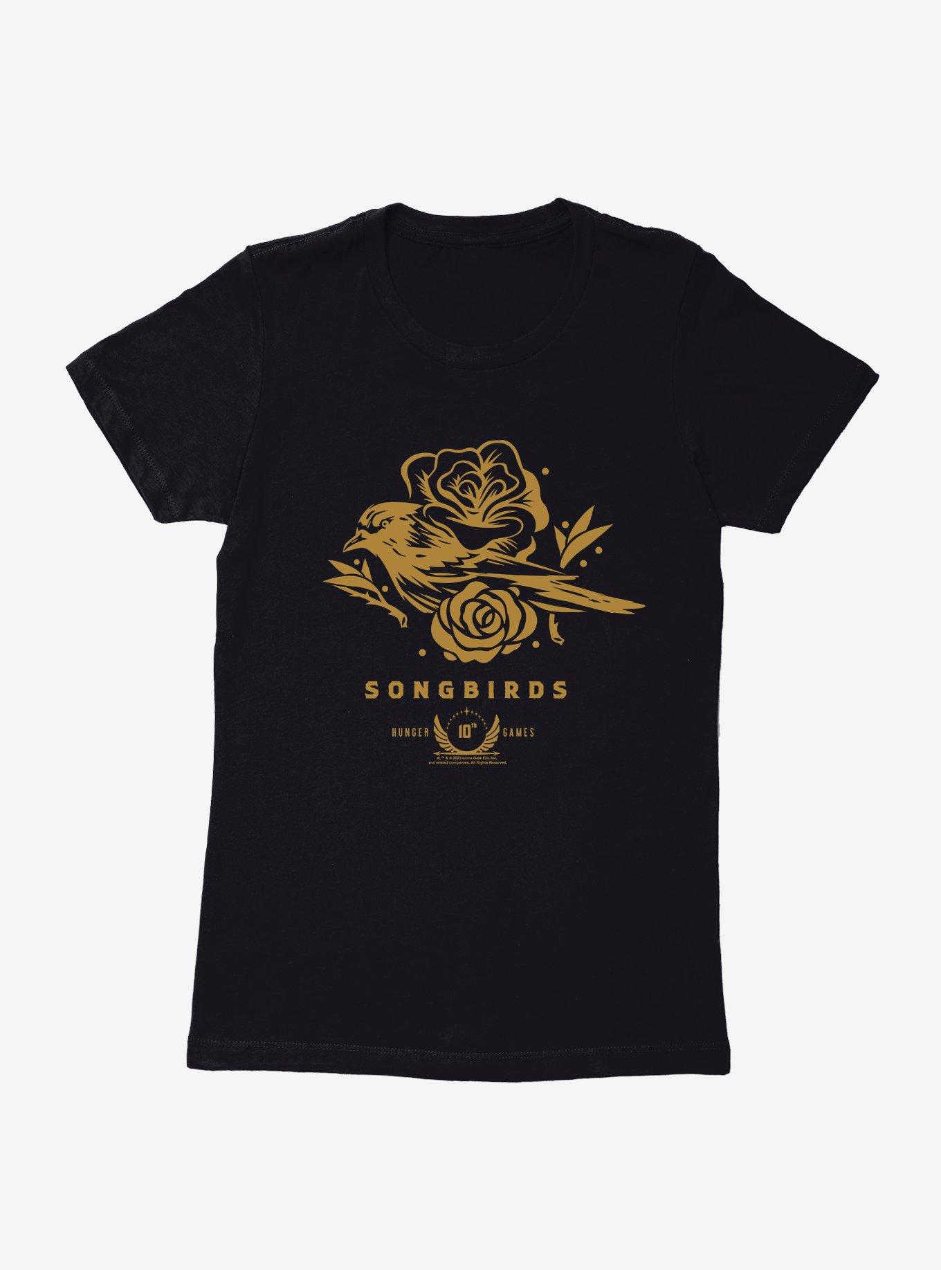 Hunger Games: The Ballad Of Songbirds And Snakes Songbirds 10th Hunger Games Womens T-Shirt, BLACK, hi-res