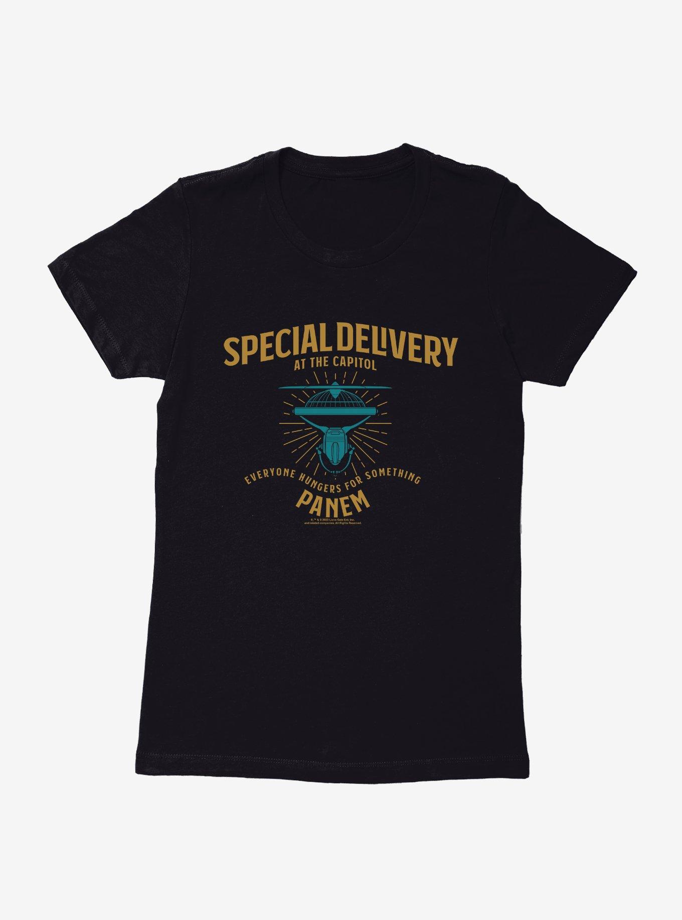 Hunger Games: The Ballad Of Songbirds And Snakes Drone Special Delivery Womens T-Shirt, , hi-res