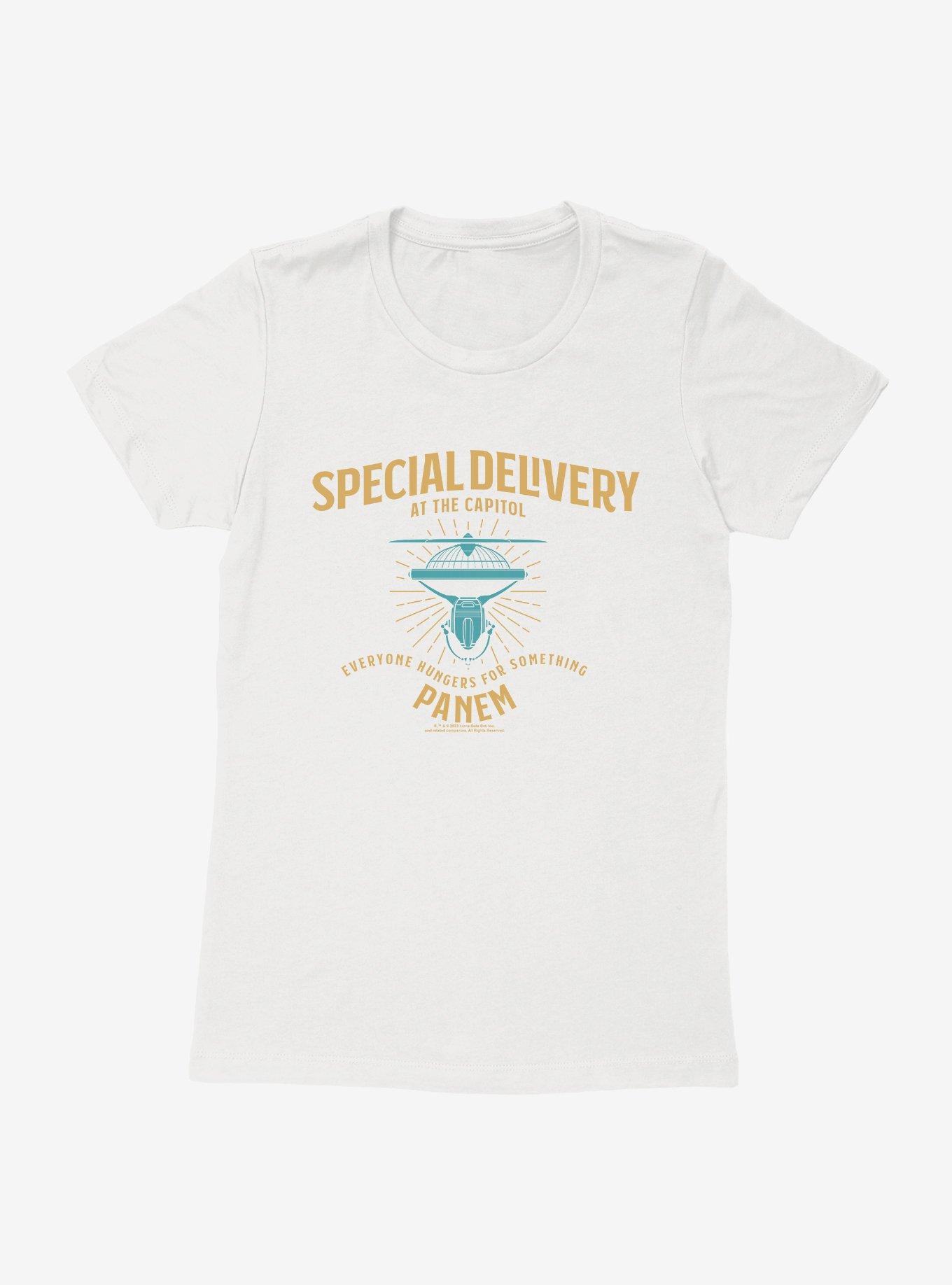 Hunger Games: The Ballad Of Songbirds And Snakes Drone Special Delivery Womens T-Shirt, , hi-res