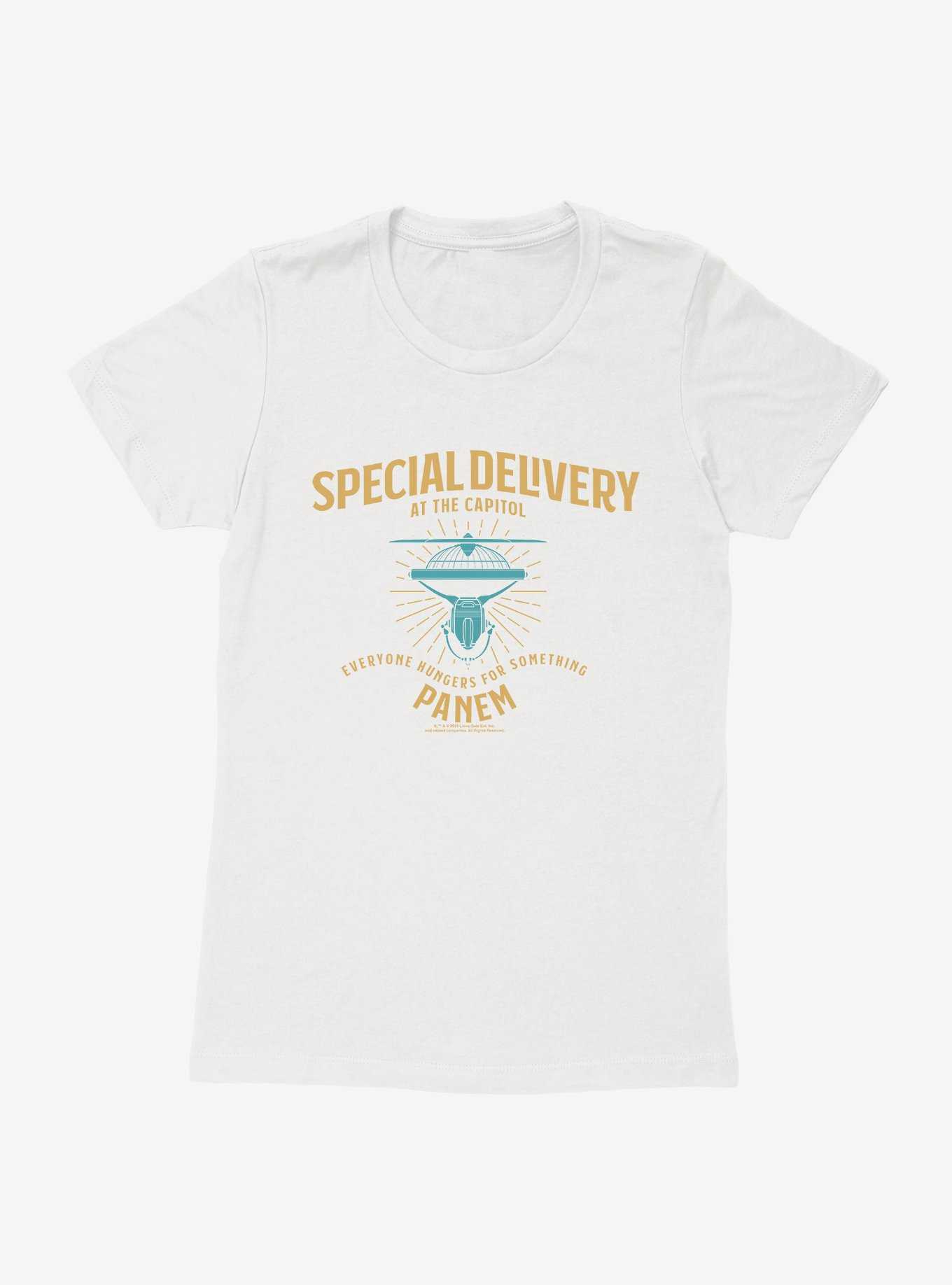 Hunger Games: The Ballad Of Songbirds And Snakes Drone Special Delivery Womens T-Shirt, , hi-res