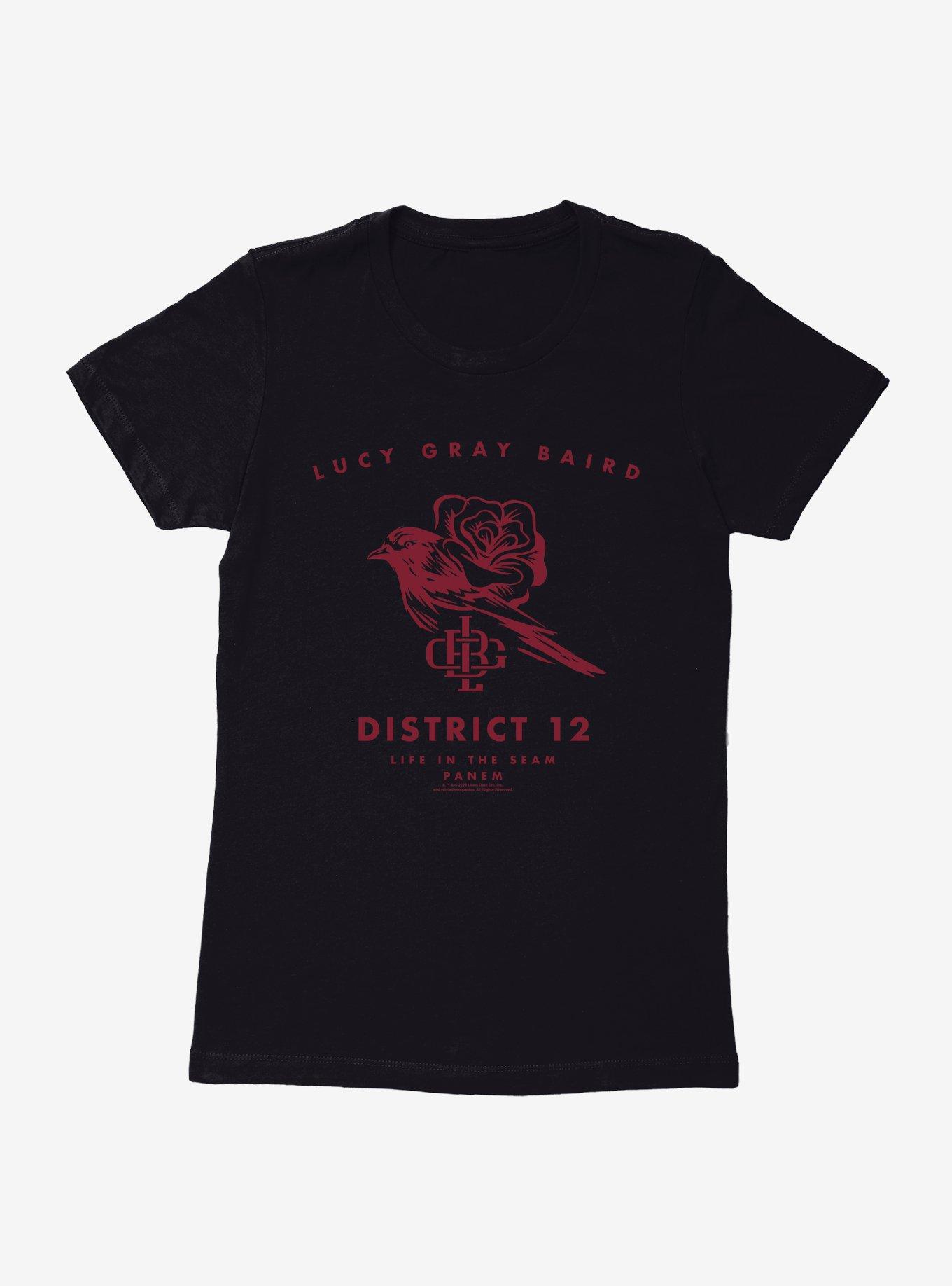 Hunger Games: The Ballad Of Songbirds And Snakes Lucy Gray Baird District 12 Womens T-Shirt, BLACK, hi-res