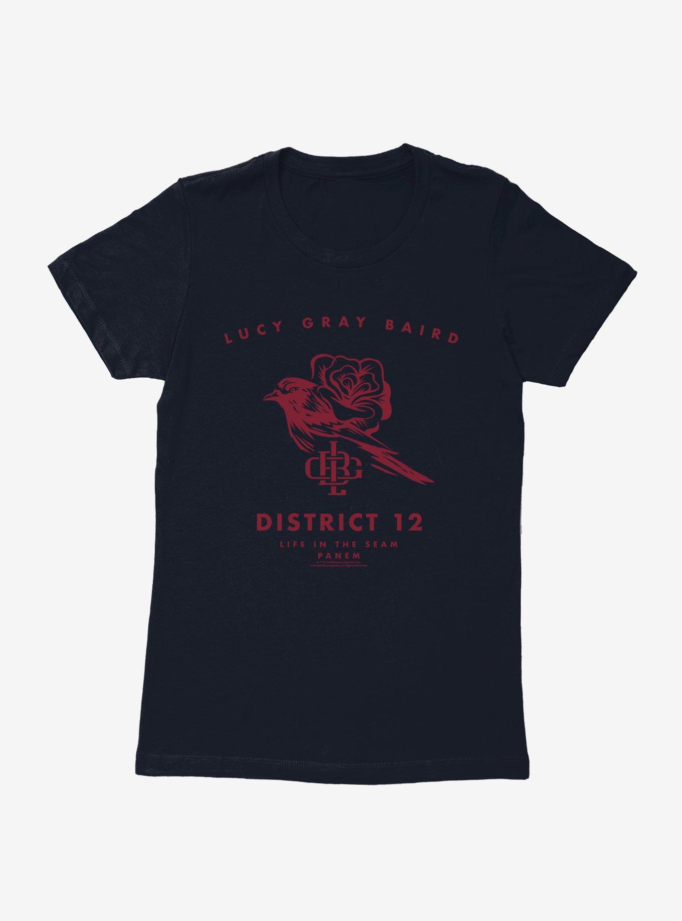 Hunger Games: The Ballad Of Songbirds And Snakes Lucy Gray Baird District 12 Womens T-Shirt, MIDNIGHT NAVY, hi-res