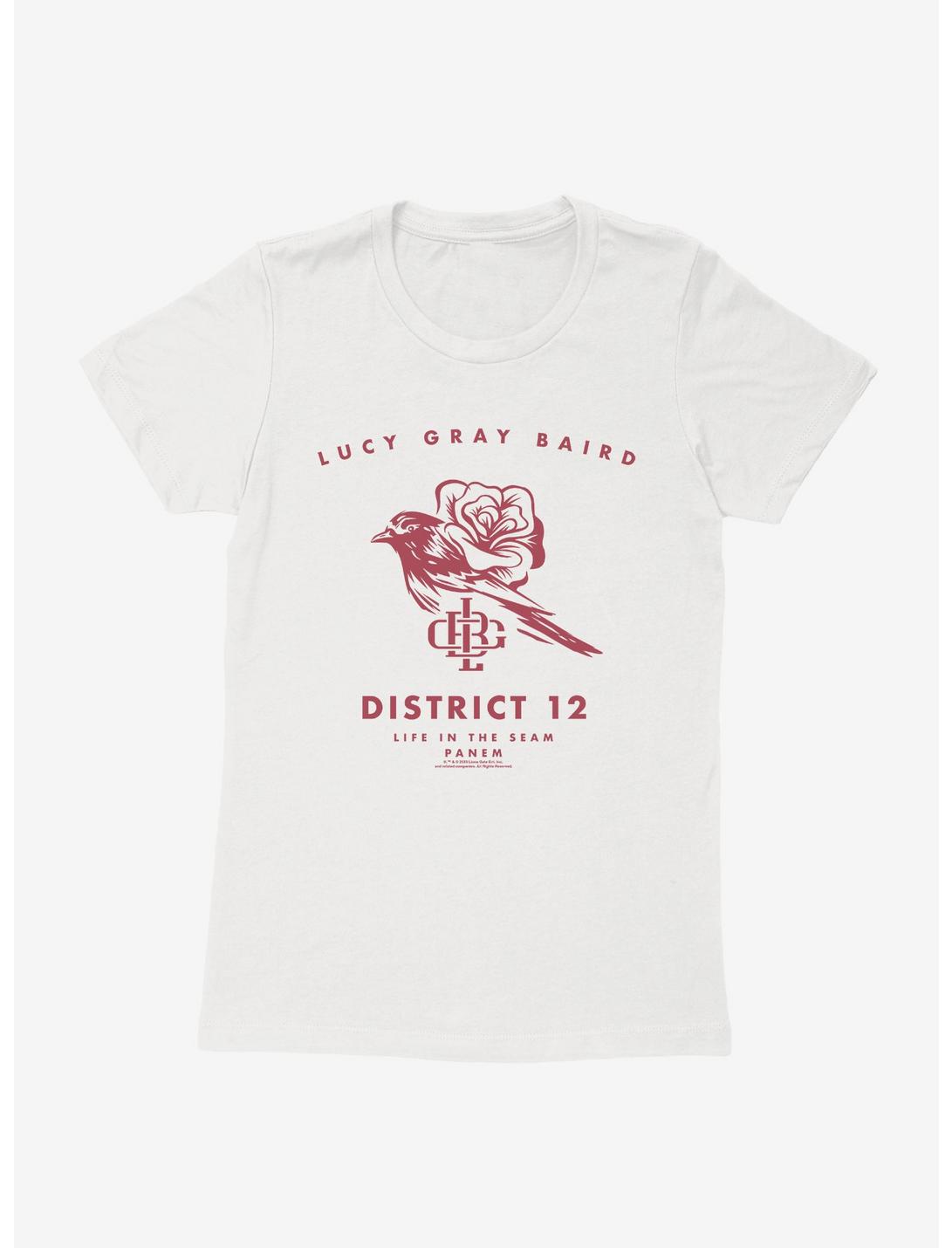 Hunger Games: The Ballad Of Songbirds And Snakes Lucy Gray Baird District 12 Womens T-Shirt, WHITE, hi-res