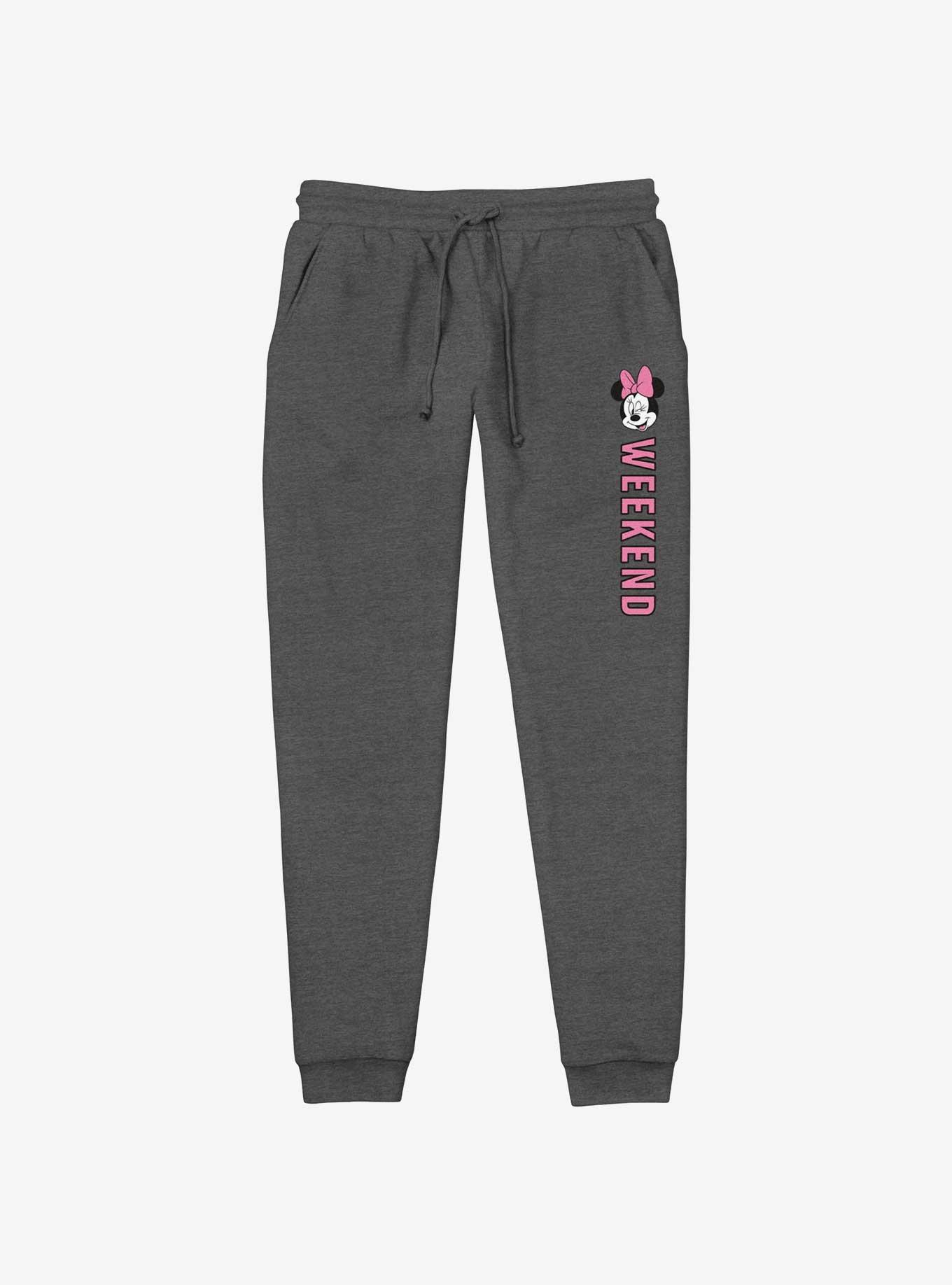 Disney Minnie Mouse Minnie Weekend Jogger Sweatpants, CHAR HTR, hi-res